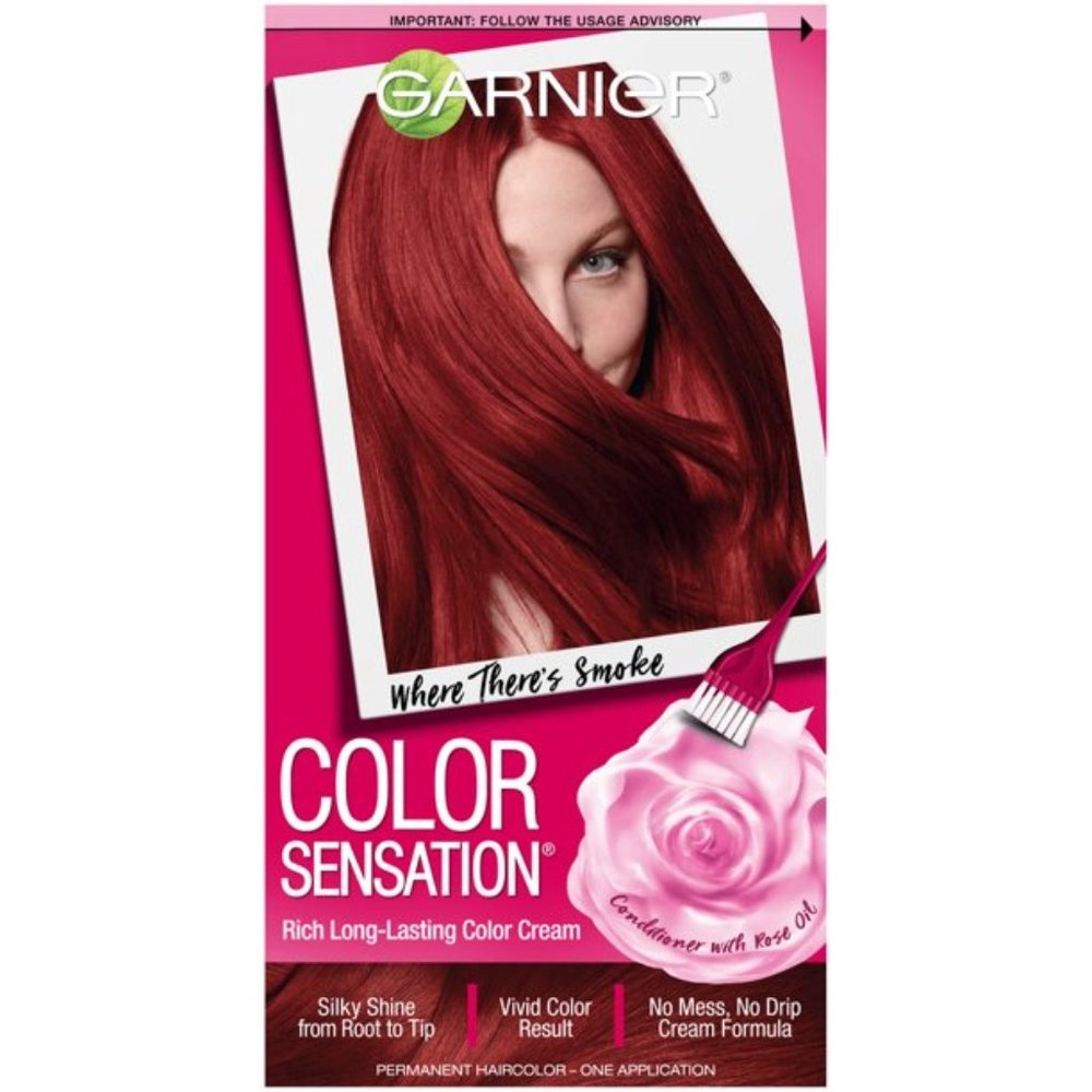Garnier 6.60 Intense Fiery Red Hair Color New IB